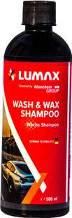 LUMAX Wash N Wax Shampoo Car Washing Liquid