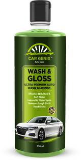 CarGenix Wash + Gloss Extra Glosy Foam Shampoo For Car And Bike Car Washing Liquid
