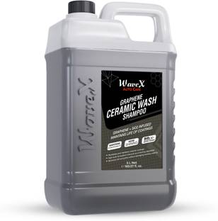 Wavex Ceramic Wash Car Shampoo 5 ltr | Graphene + SiO2 Infused Shampoo Car Washing Liquid