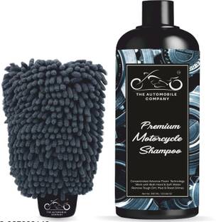 THE AUTOMOBILE COMPANY High Foaming Bike Wash Shampoo With Microfiber Super Absorbent Cleaning Gloves Car Washing Liquid