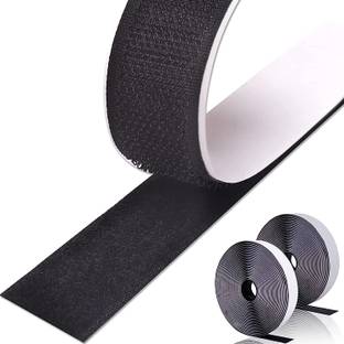 Honch Hook & Loop Tape,Self Adhesive Heavy Duty Hook Loop Strip Mounting Tape25Mx50MM Stick-on Velcro