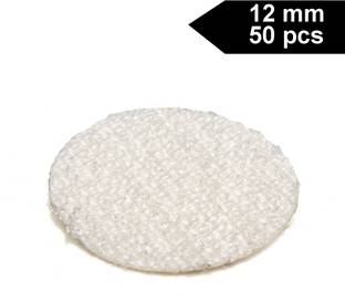 Ameo SELF Adhesive Circular Hook LOOP (12mm x 50 pcs) | Round Stick-on Velcro