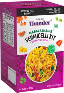 THUNDER  Kit No Maida, Ready to Cook with Masala, Serves 6 People Vermicelli 330 g