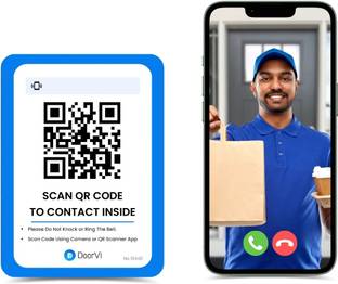DoorVi Smart Video Doorbell Powered by QR Code Technology | Instant Visitor Video Call Video Door Phone