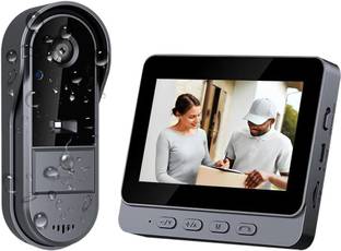 DRUMSTONE Wireless Video Doorbell with 4.3” HD Screen, 170° Wide-Angle Camera Video Door Phone