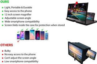 JANGI Smart Screen Magnifier HD1349 New Phone Holder for Smartphones Video Glasses