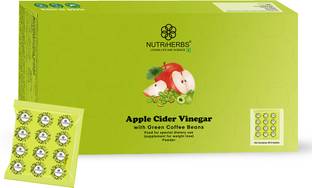 Nutriherbs Apple Cider Vinegar Powder Sachets for Easy Digestive Health & Weight Management Vinegar