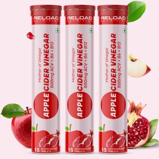 RELOAD NUTRITION Apple Cider Vinegar for Weight Loss Tablet with Mother Effervescent Vinegar Vinegar
