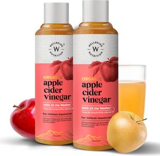Wellbeing Nutrition USDA Organic Apple Cider Vinegar supports Weight Loss, Immunity Booster, Cholesterol Control, Acidity Control Vinegar