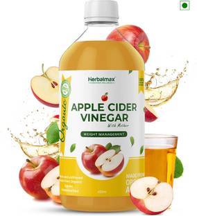 Herbal max Raw, Unfiltered & Unpasteurized Apple Cider Vinegar with Mother for Weight Loss Vinegar