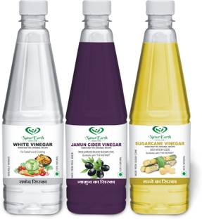 NaturEarth White,Jamun,Suger cane Vinegar with Mother Vinegar(600x3) Vinegar