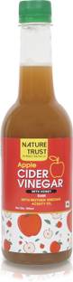 nature trust Raw Apple Cider Vinegar with Honey(500 ml) Vinegar