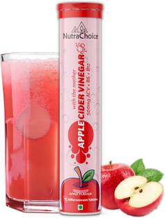 NutraChoice Apple Cider Vinegar for Weight Loss, with Mother -15 Effervescent Tablets Vinegar