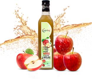 Nutriorg Certified Organic USDA NPOP/NOP Raw Apple Cider Vinegar with Mother Vinegar 500 ml Glass Bottle Vinegar