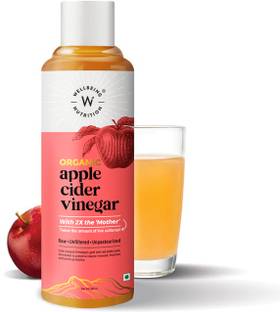 Wellbeing Nutrition USDA Organic Apple Cider Vinegar supports Weight Loss, Immunity Booster, Cholesterol Control, Acidity Control Vinegar