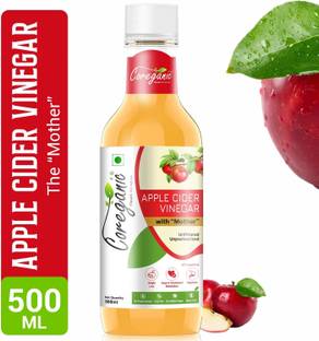 Coreganic Apple Cider Vinegar for Weight Loss With Strand of Mother Unfiltered And Undiluted Vinegar Vinegar