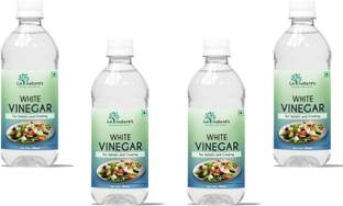 La Natures White Vinegar 500 ml | Best For Salad's and Cooking | 500ml x 4 | Pack of 4 Vinegar
