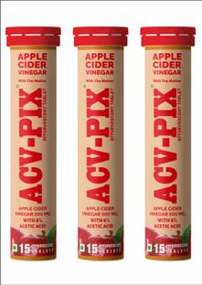 acv-pix APPLE CIDER VINEGAR EFFERVESCENT TABLET WITH MOTHER,VIT B6 & B12 Vinegar