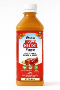 Unifibe Apple Cider Vinegar with Ginger, Garlic, Lemon & Honey (Natural, Unfiltered & With The ‘Mother’) Vinegar