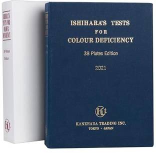 KASHSURG KSIPL Kanehara Ishihara Test Chart Books For Color Deficiency 38 Plates Vision Test Chart