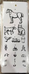 Cityhealth Eye vision Chart Child Standard Animal Snellen Chart (48 Cm) Vision Test Chart