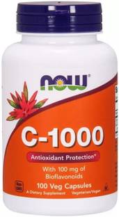 Now Foods C-1000 with Rose Hips & Bioflavonoids (100 Tablets)