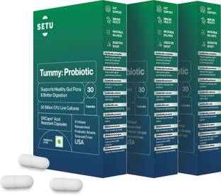 SETU Tummy Probiotic, 9 strains with 15 Billion CFUs for Better Immunity, Reduce Gas