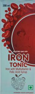 AUSTRO SHE SYP. Iron Syrup Tonic With Folic Acid, Vitamin B12 Improve Himoglobin Energy Level