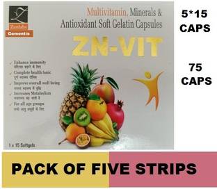 gementis ZENLABS ZN-VIT ZNVIT MULTIVITAMIN HEALTH SUPPLEMENT CAPSULE (5*15CAPS)