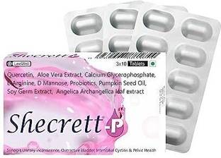 SHECRETT -P for Urinary incontinence, Bladder pain & Pelvic Health Support Supplement