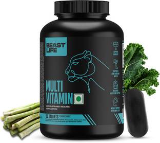 BeastLife Multivitamin For Men & Women With Ginseng Extract, 13 Vitamins & 10 Minerals