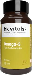 HEALTHKART HK Vitals Omega 3, 1000mg Fish Oil with 180mg EPA & 120mg DHA, for Joints Health