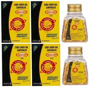 Sanofi SeaCod Cod Liver Oil Capsules