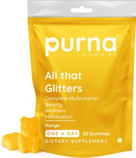 Purna Gummies Men & Women's Immunity Multivitamin Mango Gummies - Vitamins A, C, D, E, B12