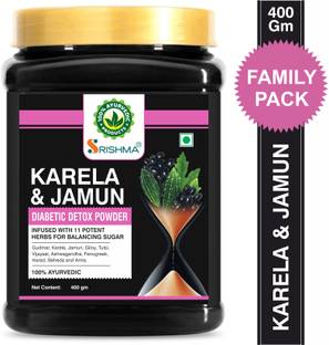 Srishma Karela Jamun Powder with 11 Potent Herbs for Maintaining Blood Sugar Levels