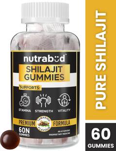 Nutrabud Pure Shilajit Gummies - Boosts Stamina & Strength - Tamarind Flavour