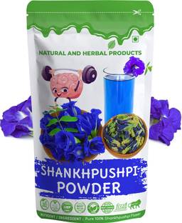 NATURAL AND HERBAL PRODUCTS Shankhpushpi Powder For Eating | Drink | Memory | Brain | Shankhpushpi Churna