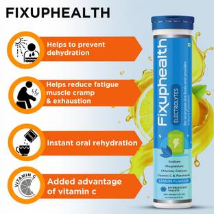 FIXUPHEALTH Electrolytes Tablets Containing Sodium Magnesium, Calcium Chloride and Vitamin C