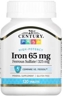 21st Century Iron, 65 mg, 120 Tablets