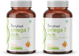 Berryheal Omega 7 Rich | Sea Buckthorn Oil | Sugar Control & Healthy Weight Managemnet
