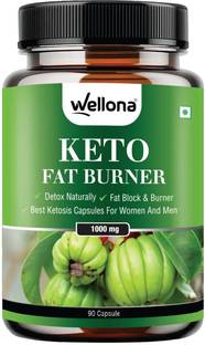 Wellona Keto Fat Burner For Men & Women- 1000MG | Metabolism Booster | Weight Loss