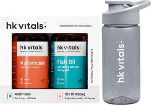 HEALTHKART HK Vitals Fish Oil 1000mg with 180mg EPA & 120mg DHA & Multivitamin