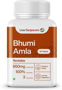 Liver Sanjeevani Bhumi Amla Supplement for Men and Women 700mg Pure Extract 30 Tablets