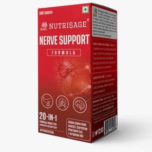 Nutrisage Nerve Support Formula for Sciatica & Nerve Pain-20 Potent Ingredients