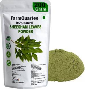 FarmQuartee Sheesham Leaves dry powder, Shisham Leaf Powder, Sisam, Sissoo, Dalbergia Sissoo