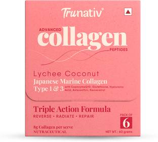 TruNativ Japanese Marine Collagen Powder for Women & Men Supports Skin Glow, Nail & Hairs