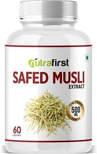 NutraFirst Safed Musli Capsules for Strength, Immunity & Stamina