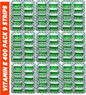 Refollium Vitamin E capsule for Face Pimple Glowing Skin & hair care