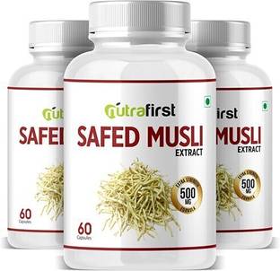 NutraFirst Safed Musli Capsules for Strength, Immunity & Stamina