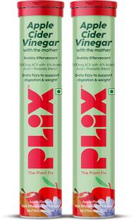 The Plant Fix Plix Probiotic+ Cider Vinegar Effervescent Tablets for Gut Health & Metabolism